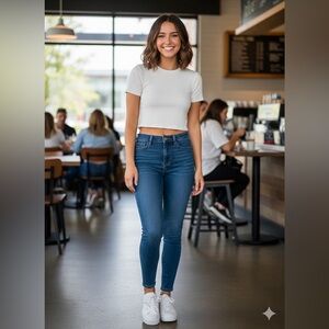 American Eagle Outfitters Dark Blue Skinny Jeans